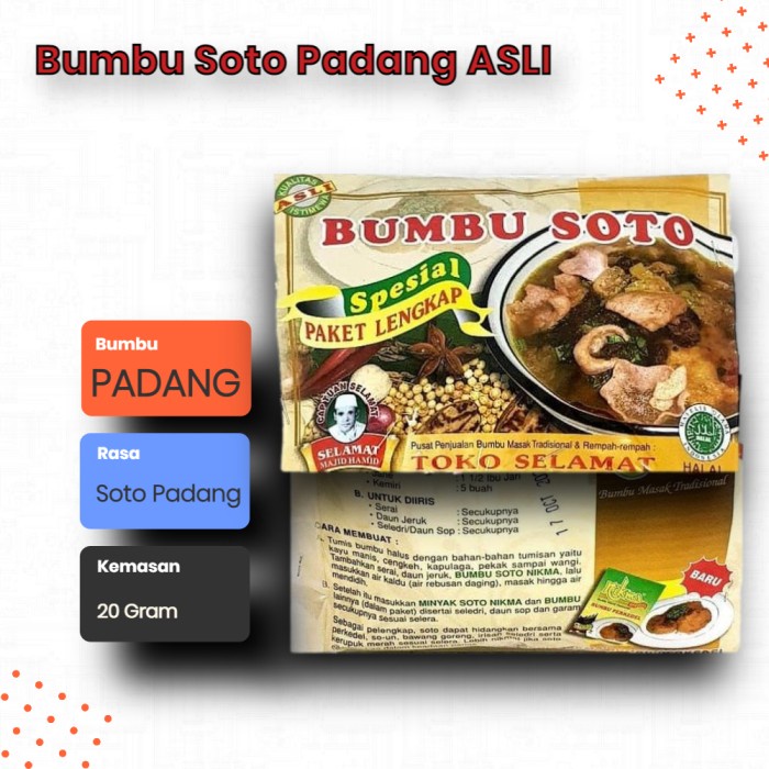 

Sale! Bumbu Soto Padang Nikma Selamat