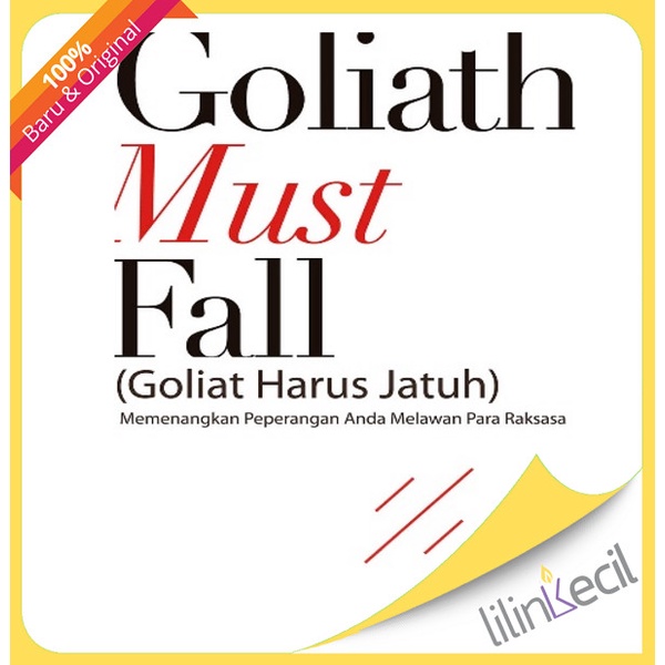 

Buku Goliat Harus Jatuh (Louie Giglio)