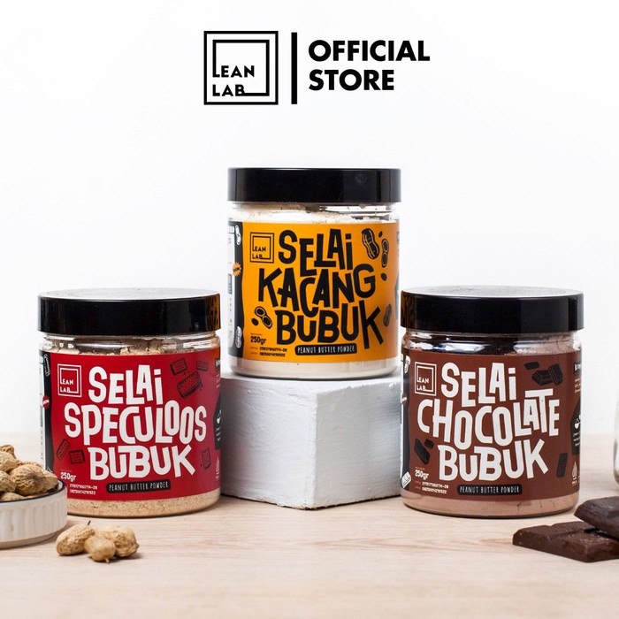 

Lean Lab Triple Pack (250gr x3) Peanut Butter Powder / Selai Sehat