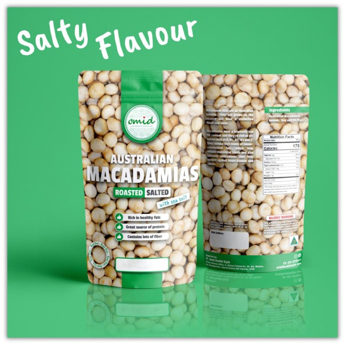 

Roasted Salted Macadamia Nuts (Kacang Macadamia Panggang Asin) 250gr