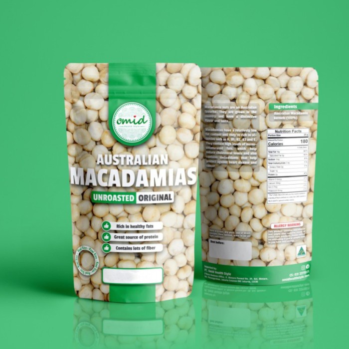 

Raw Macadamia (Kacang Macadamia Mentah) 250gr