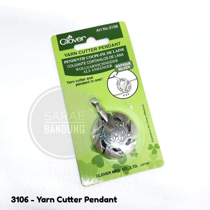 

Terlaris Clover Yarn Cutter Pendant (Antique Silver) SALE