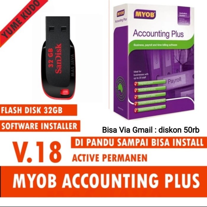 PROMO USB Flashdisk - MYOB Accounting - Software Akuntansi Full