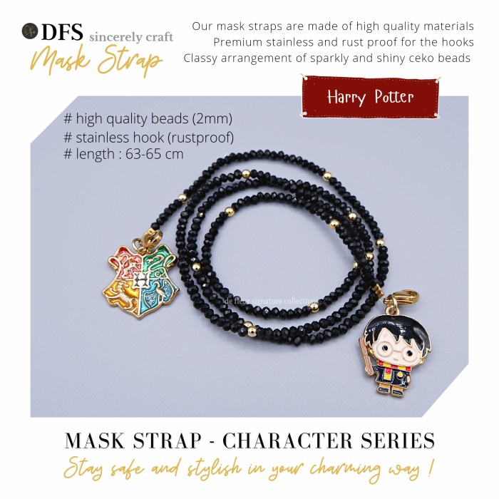 

Terlaris Mask Strap 1 - Tali Masker Premium_ With Charm SALE