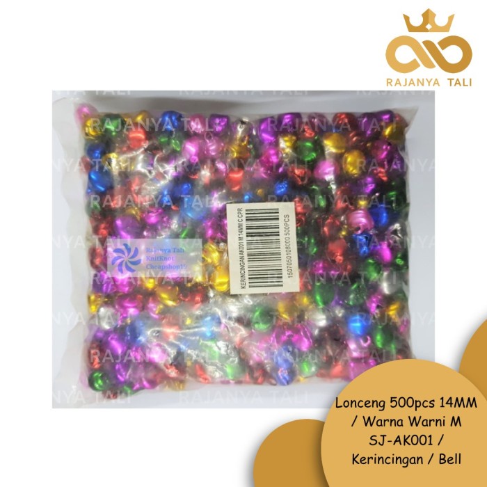 

Terlaris Lonceng 500pcs 14MM / Warna Warni M SJ-AK001 / Kerincingan / Bell SALE