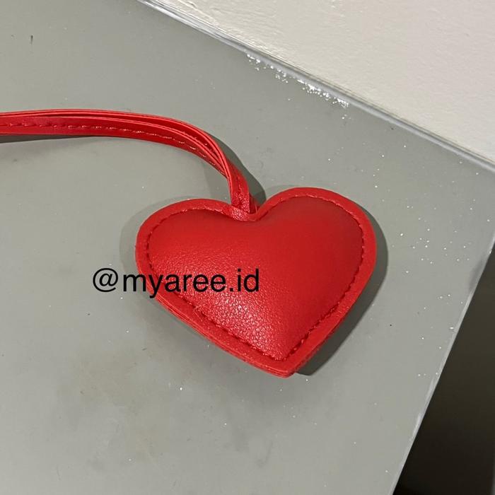 

Terlaris Bag Charm Leather Kulit Hati Full Heart Love SALE