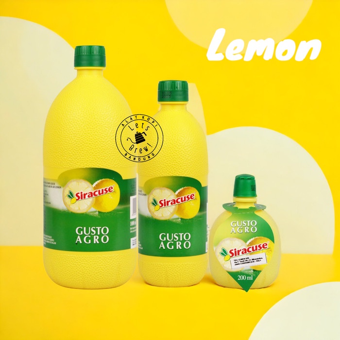 

Siracuse Gusto Agro Lemon Concentrate dan Lime Concentrate /Sari Lemon