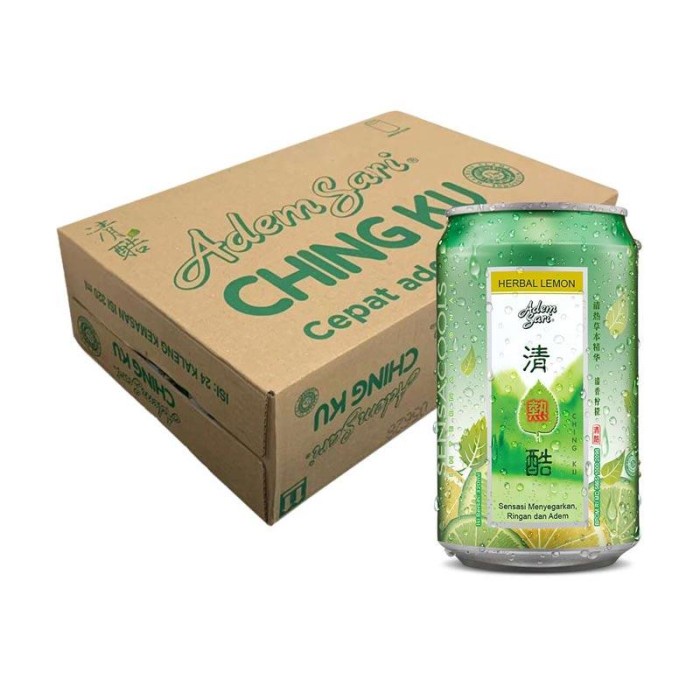 

Adem Sari Ching Ku 330ml Kaleng/ 1 Karton isi 24Pcs