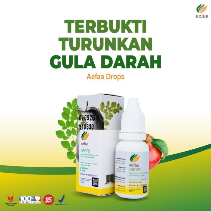 

Cuka Apel Aefaa Obat Menurunkan Gula Darah Asam Urat Herbal Tetes Asli