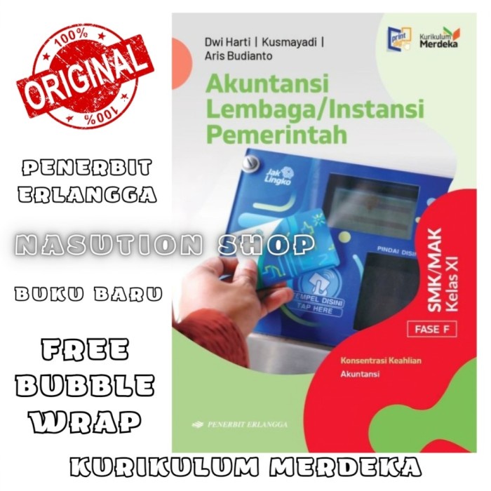 

SALE !!! BUKU AKUNTANSI LEMBAGA / INSTANSI PEMERINTAH KELAS 2 / XI 11 SMK ERLANGGA KURIKULUM MERDEKA