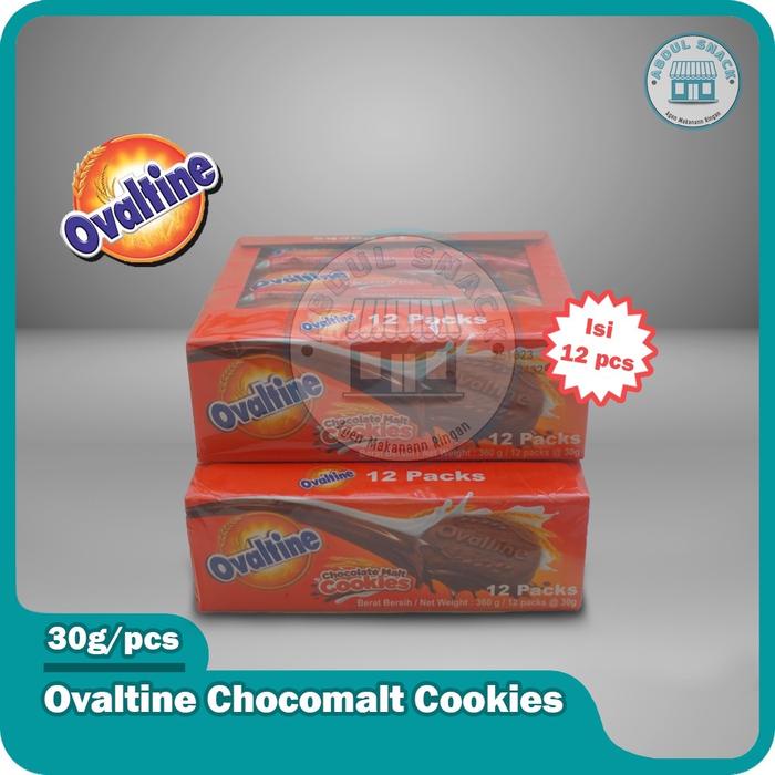 

SALE !!! OVALTINE CHOCOMALT COOKIES BISKUIT COKLAT 1 BOX ISI 12 PCS X 30GR READYY