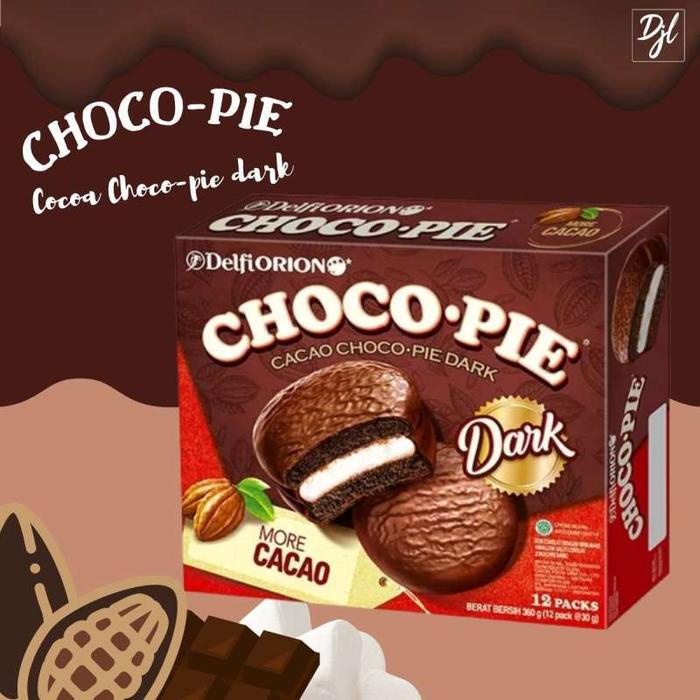 

SALE !!! [BELI 1 DAPAT 3 PCS] DELFIORION CHOCO PIE DARK 6P 180GR COKELAT CEMILAN READYY