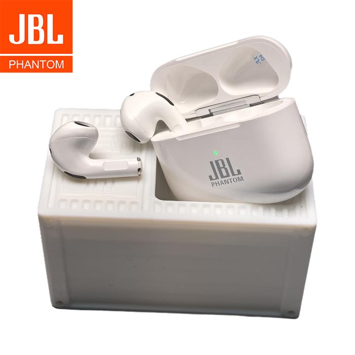 Jbl Phantom Bluetooth Earbud Nirkabel Sejati, Suara Kuat Yang Dapat Disesuaikan, Pengisian Daya