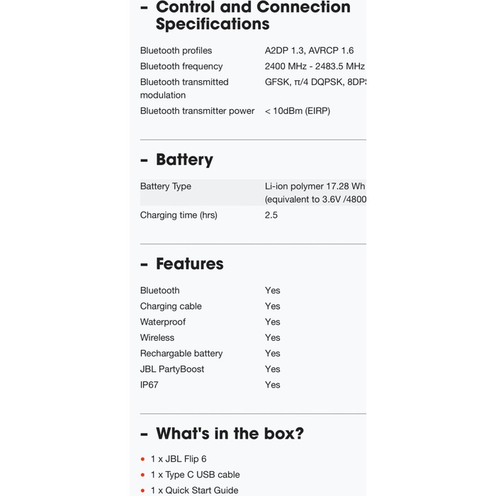 Jbl Flip 6 Portable Speaker Bluetooth Flip6 Waterproof Pt Ims Resmi