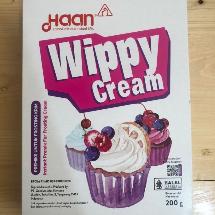 

Tersedia Topping bubuk Instan Haan Wippy Cream