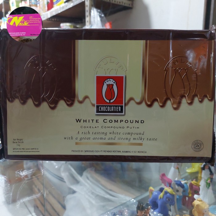 

Tersedia tulip white chocolate compound 1 kg khusus grab dan gojek