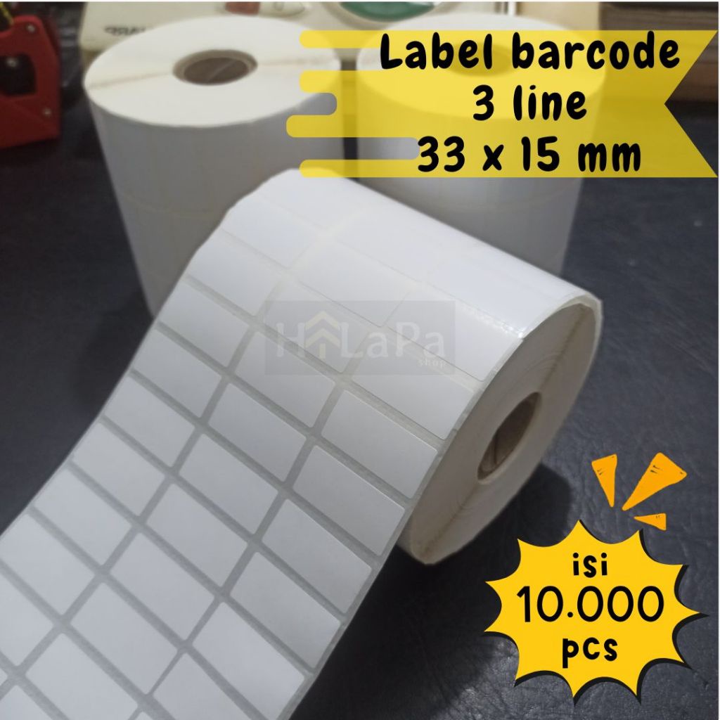Tier Label Barcode 3 Line Uuran 3315 Mm 3315Mm 33 15 Mm Tier Ecoated Ii 10.000 Pc