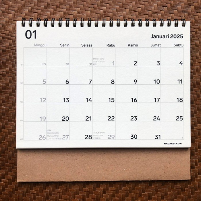 

SALE PROMO KALENDER MEJA TABLE CALENDAR GAYA MUJI STYLE 2025 PLANNER AGENDA WALL READYY