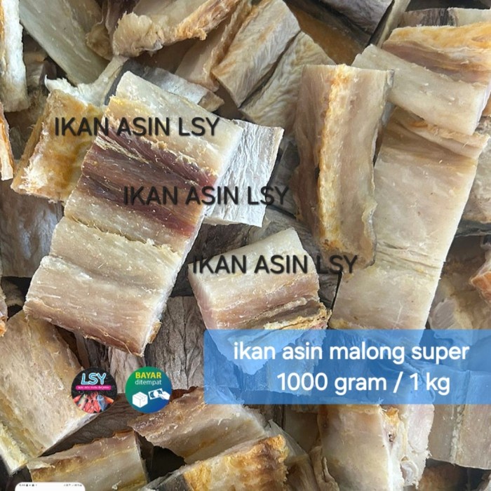

SALE !!! IKAN ASIN MALONG SUPER 1000GRAM / 1 KG READYY