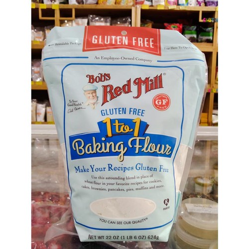 

SALE !!! BOB'S BOBS RED MILL 1 TO 1 BAKING FLOUR 624GR GLUTEN FREE 22 OZ ROTI READYY
