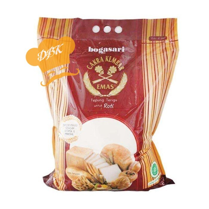 

SALE !!! TEPUNG CAKRA KEMBAR EMAS ROTI 5KG CAKRA MAS ROTI BOGASARI READYY