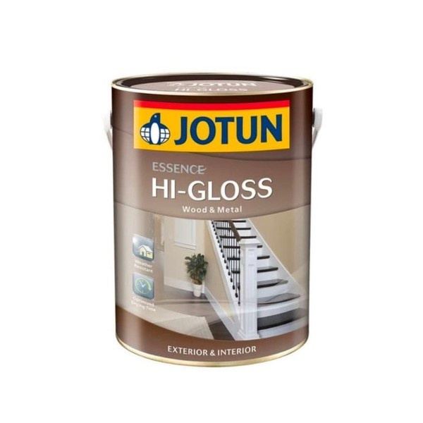 Beliyukkk- CAT MINYAK KAYU & BESI ESSENCE HI-GLOSS JOTUN WARNA PUTIH/HITAM (1 LT)