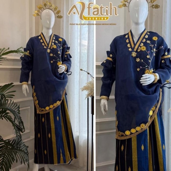 CUCI GUDANG baru BAJU BODO SIMATAYYA LAKBU MODERN ORGANZA SULTAN SULAM BORDIR LAGOSI ADAT BUGIS