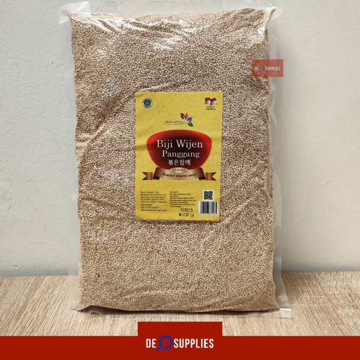 

SALE !!! BIJI WIJEN PANGGANG 1KG - ROASTED SESAME SEEDS TOASTED WIJEN SANGRAI READYY