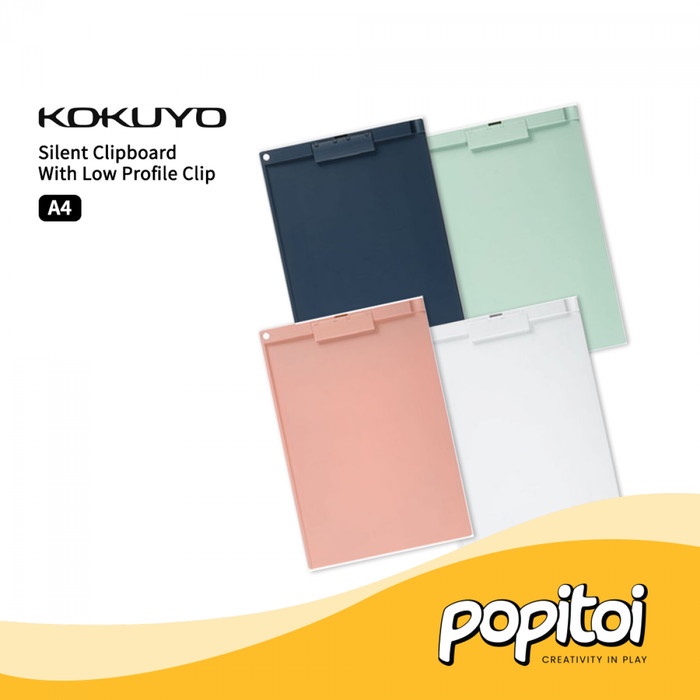 

Kokuyo Silent Clipboard A4 Portrait Clip Papan Tulis Jalan Dada Ujian