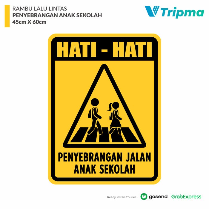 

Rambu Penyebrangan Jalan Anak Sekolah - 45cm x 60cm ACP 4mm