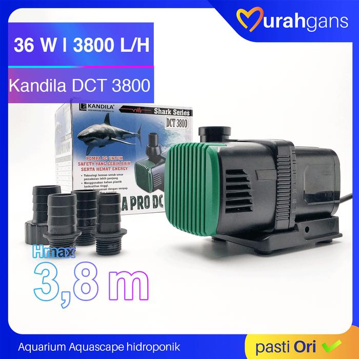 Pompa Air Celup Aquarium Kolam Koi Kandila DCT 3800 26 Watt 3800 L/H
