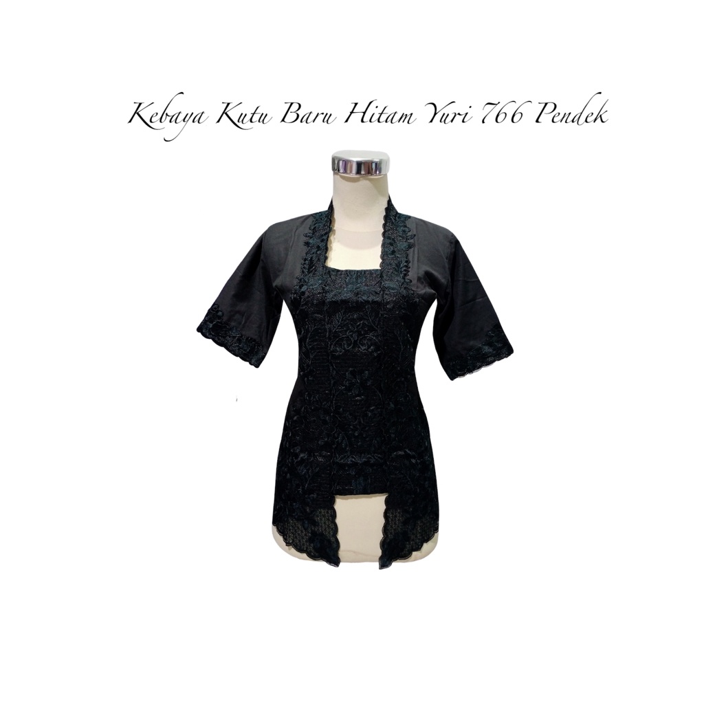 PROMO Kebaya Kutu Baru Bordir Hitam Yuri 766