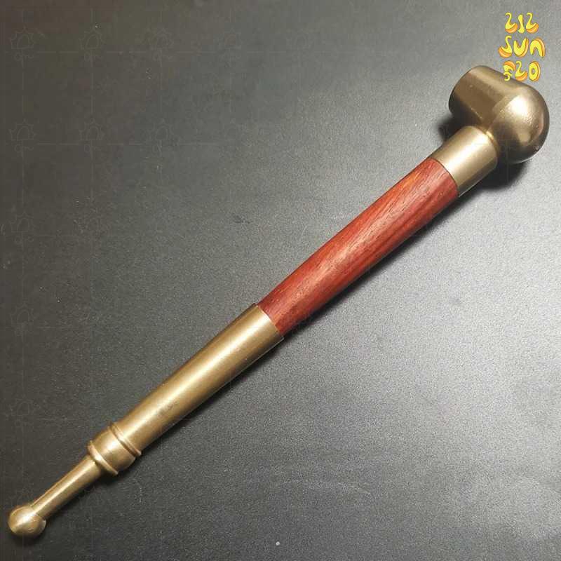 Promo FUMI Pipa Rokok Tobacco Smoking Pipe Metal Straight Chinese Style - TB1 itsalilsunflo