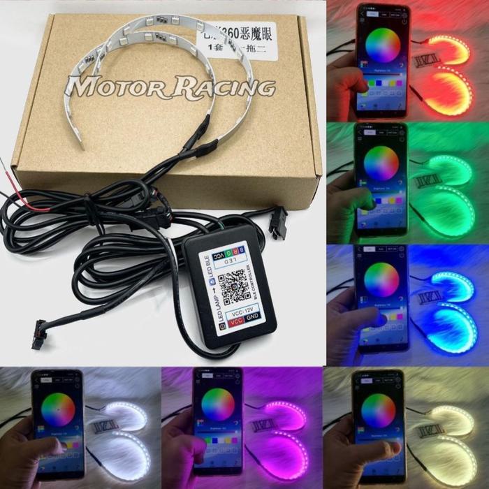 Promo Terbatas Devil Eyes 360 Biled Rgb Devil Eyes Projie Biled Rgb Bluetooth Aman