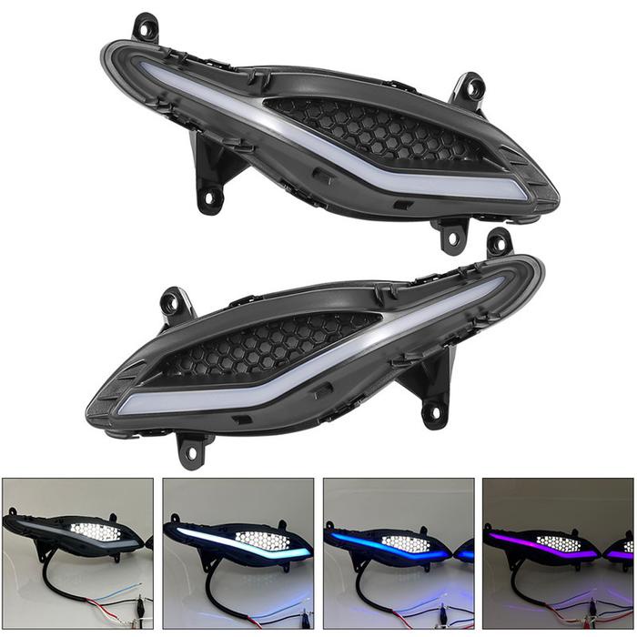 Sale Terbatas Cod Garansi 1 Bulanzhipat Lampu Alis 7 Warna Motor Lampu Senja Gaban Jupiter Z1