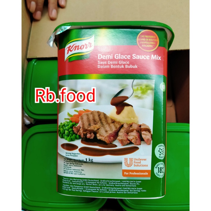 

KNORR DEMIGLACE SAUCE MIX-KNOOR DEMI GLACE SAUS 1kg