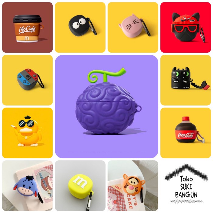 READY Case Baseus Encok WM01 Rubber Silicone CUTE CARTOON Cover WM-003 NEW