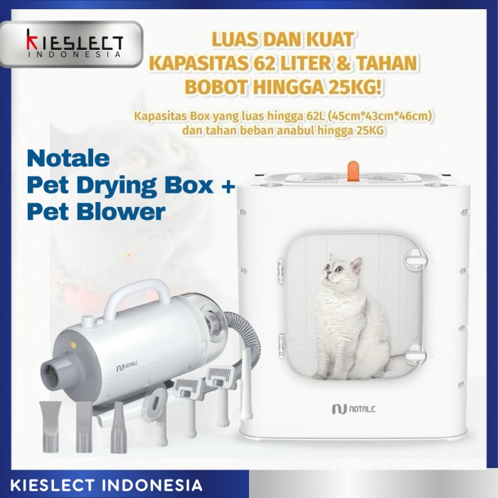 Notale Pet Blower + Drying Box Grooming Set