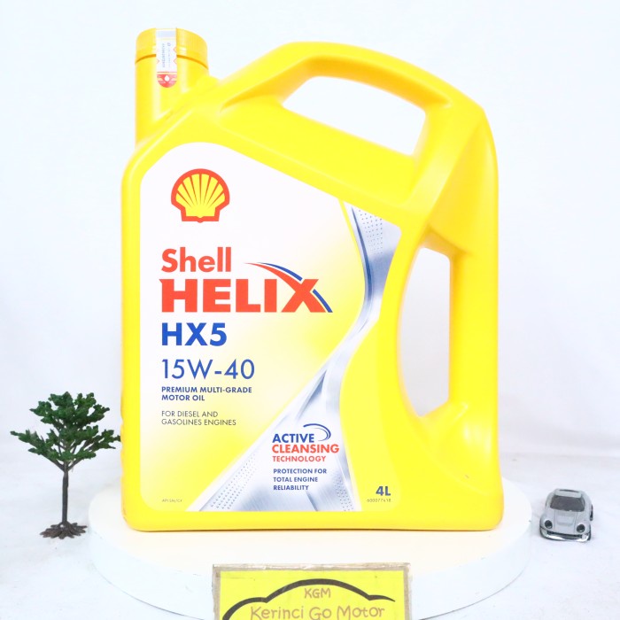 OLI SHELL HELIX HX5 15W-40 4L GALON - OLI SHELL HX5