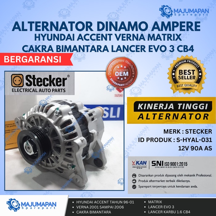 Alternator Dinamo Ampere Amper Hyundai Accent Stc