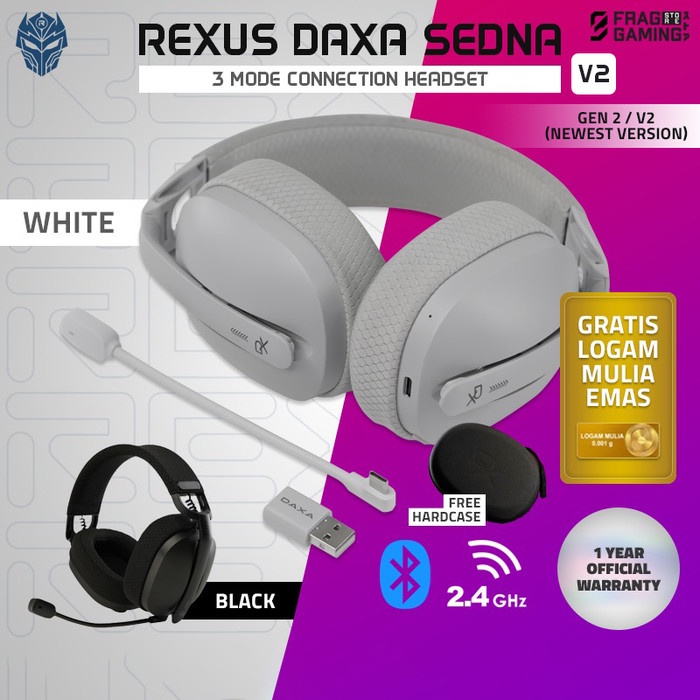 Rexus Daxa Sedna Wireless Gaming Headset DaxaSedna RexusSedna