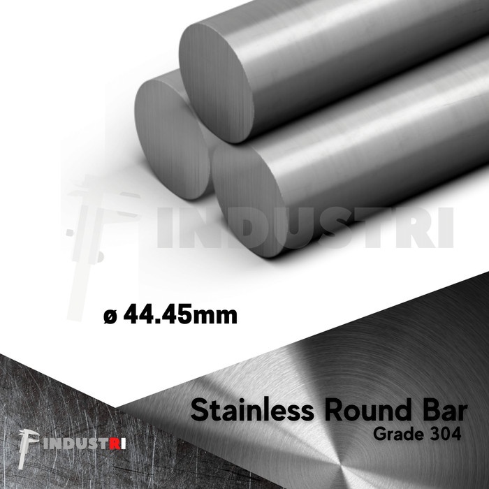 AS SUS 304 diameter 44.45mm ( 1 3/4 inch) AS besi stainless per 1 cm