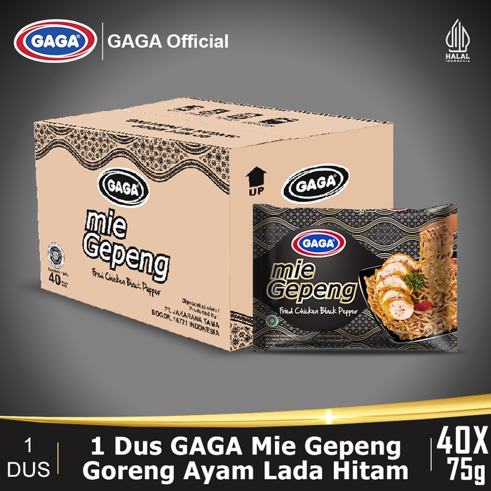 

Wdo - Mie Gepeng Goreng Ayam Lada Hitam 75G-1 Karton (Isi 40 Pcs) Hrg Grosir
