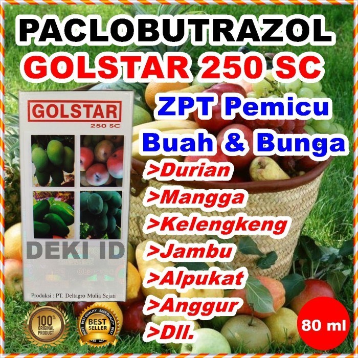 Golstar 80 ml 250SC ZPT Paclobutrazol Pupuk Booster Buah Goldstar