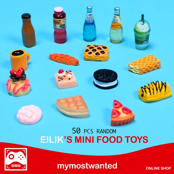 terbaru  50 pcs mainan mini untuk eilik food toys eilik original ready