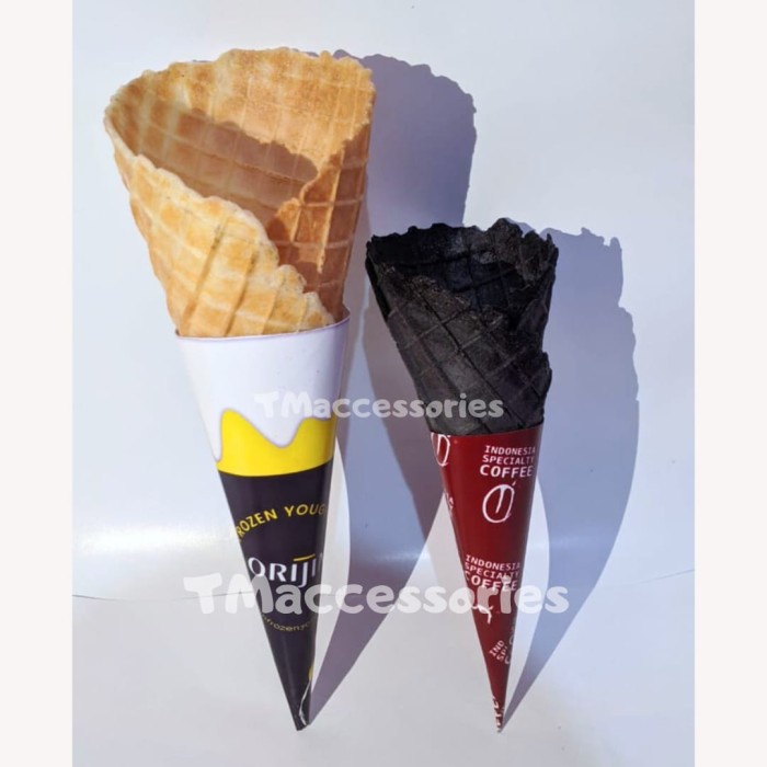 

Barang Terlaris Papercone Ice Cream Custom / Kertas Kemasan Pembungkus Es Krim Cone Packing Aman