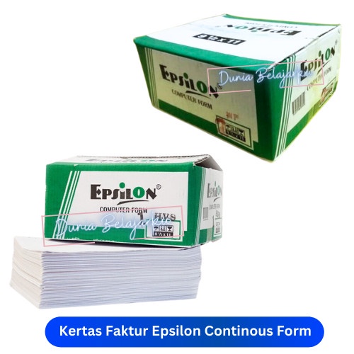 

Barang Terlaris Kertas Faktur Epsilon Continous Form 2 Ply Full / Potong / Porporasi Cod