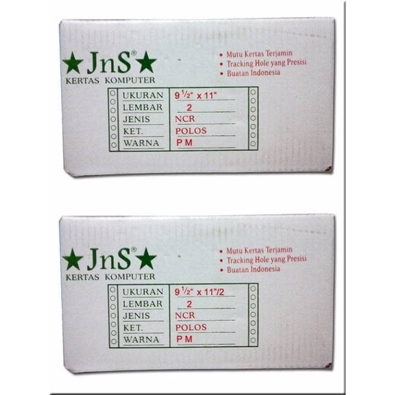 

Terbaru!! Kertas Continuous Form Jns 9 1/2 X 11 2 Ply Full & 2/2 (Dibagi 2) Packing Aman