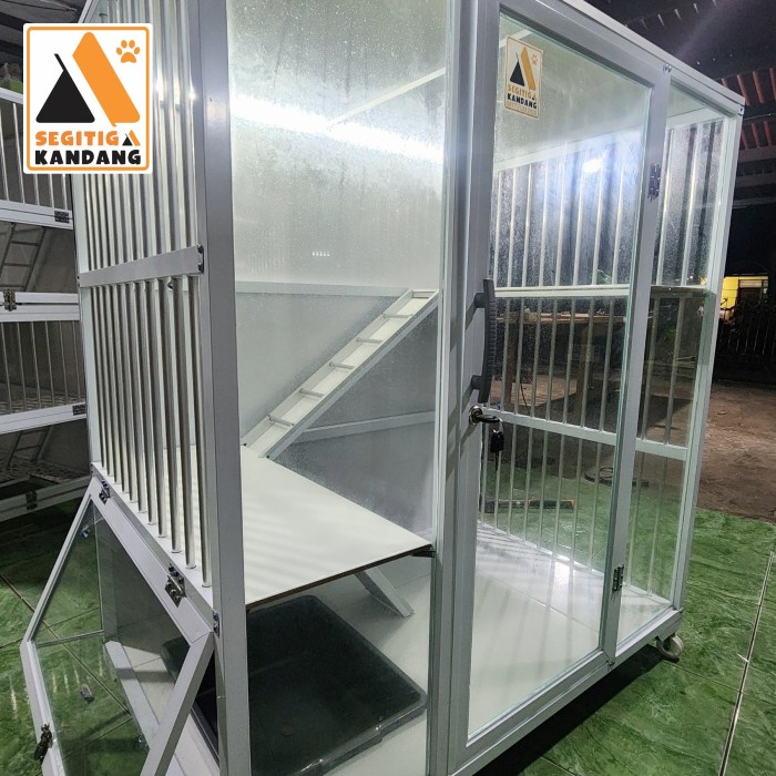 Promo Kandang Kucing Aluminium 1 Pintu Sultan (Big) Packing Aman