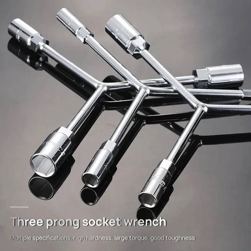 Trident Wrench, Trident Socket Wrench, Y-shaped Socket Wrench, Tire Wrench, Auto Repair Wrench, Auto
